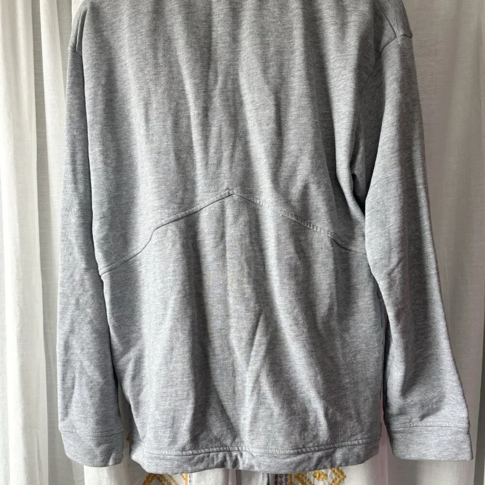 Billebeino Grey Half Zip Brick Sweatshirt (Size S) Drawstring Hem Pullover FW22